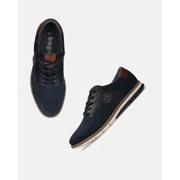 bugatti Men Lace-Up Sneakers with Fabric Upper-picture-36