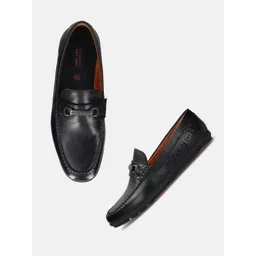 Bugatti Men Round Toe Leather Driving Shoes-picture-12