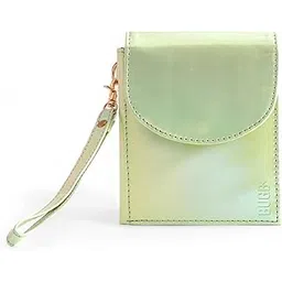 bugb Green Wristlet Wallet for Women with a Special Pocket for Sanitary Pad | Made with Vegan Leather Material | 2 Sanitary Pad Pocket | 7 Card Slots | Currency Pocket | Coin Pocket with Zip Closure-picture-49