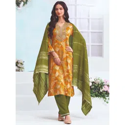 BulBul Women Floral Printed Regular Thread Work Kurta Sets-picture-24