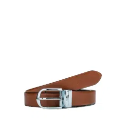 BULCHEE Tan & Black Leather Reversible Belt for Men-picture-25