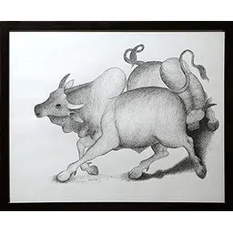 Bull Fighting 5 (Pen And Pencil Painting By Naga Reddy)-picture-47