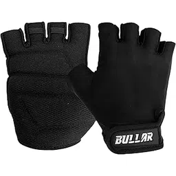BULLAR Gym Gloves for Men and Women Workout Gloves for Weightlifting,Accessories Men,Hand Exercise Gloves with Half-Finger Length for Gym Workout (Black) (M)-picture-28