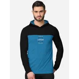 BULLMER Men Black Front & Back Printed Hooded Sweatshirt-picture-33
