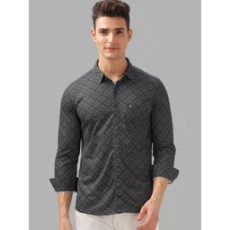 BULLMER Men Geometric Printed Spread Collar Casual Shirt-picture-21
