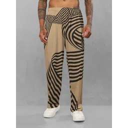 BULLMER Men Printed Relaxed Fit Track Pants-picture-32