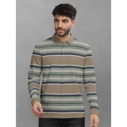 BULLMER Men Striped Polo Collar T-shirt-picture-39