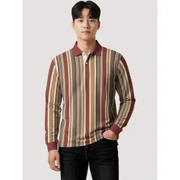 BULLMER Men Striped Polo Collar T-shirt-picture-37