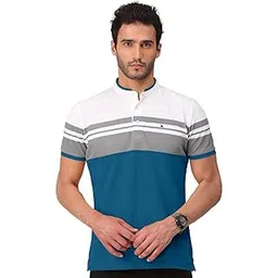 bullmer Mens Cotton Henley Neck/Chinese Collar Tshirt-picture-49