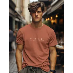 Bullmer Red Cotton Blend Regular Fit Print T-Shirt-picture-47