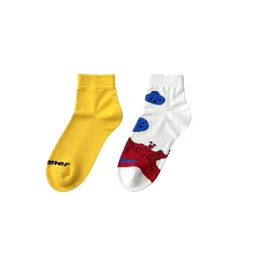 bummer Pack Of 2 Patterned Ankle Length Socks-picture-24
