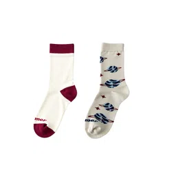 bummer Pack Of 2 Patterned Calf-Length Socks-picture-22
