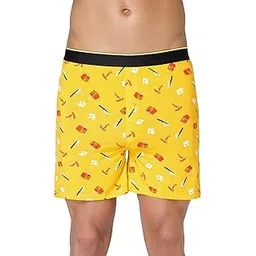 bummer Printed Micro Modal Boxer Shorts for Men – Ultra Soft & Breathable, 3 Times Softer Than Cotton, Anti-Bacterial, Stretchable for Ultimate Comfort & Style, Pack of 1 (A Shark Tank Product)-picture-34