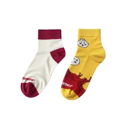 bummer Unisex Pack Of 2 Patterned Ankle Length Socks-picture-18