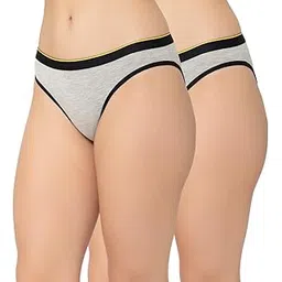 bummer Women's Solid Micro Modal Bikinis Panties | Soft & Breathable Underwear |Combo Pack of 2-picture-18