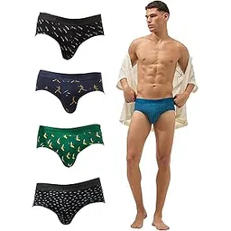 Men’s Premium Cotton Underwear Combo | Fine Combed Cotton with Elastane Stretch | Ultra-Breathable Printed Men’s Briefs & Innerwear | Soft Fabric, No-Roll Waistband & Anti-Chafe Stitching-image-37