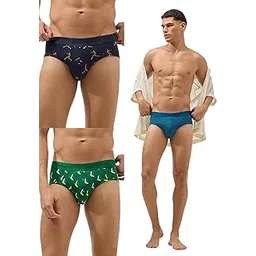 Men’s Premium Cotton Underwear Combo | Fine Combed Cotton with Elastane Stretch | Ultra-Breathable Printed Men’s Briefs & Innerwear | Soft Fabric, No-Roll Waistband & Anti-Chafe Stitching-image-36