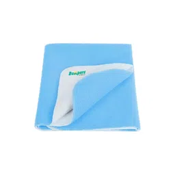 Bumpers the baby co. Blue Polycotton Water Resistant Mattress Protector-picture-31