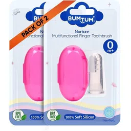 bumtum Baby Silicone Finger Toothbrush with case for Easy Cleaning Soft Toothbrush-picture-11