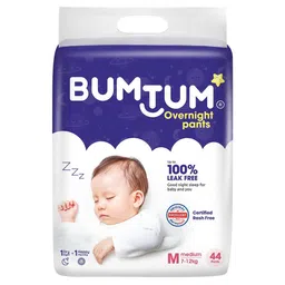 Bumtum Overnight Diaper Pants with Chamomile Microbial Layer Leak Protection & Rash Control Medium- 44 Pieces-picture-10
