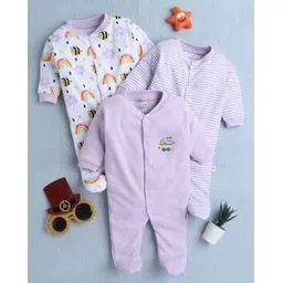 bumzee Baby Boys Full Sleeves Sleepsuit Pack Of 3-picture-48