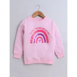 BUMZEE Baby Pink Girls  Full Sleeves Cotton Sweatshirt Age - 18-24 Months-picture-19