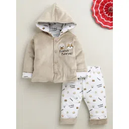 BUMZEE Boys Embroidered Hooded Sweatshirt With Pyjama-picture-39
