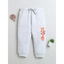 Bumzee Boys Grey Cotton Graphic Joggers-picture-23