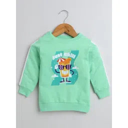 Bumzee Boys Light Green Printed Full Sleeves Sweatshirt-picture-27