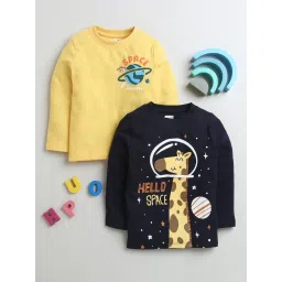 Bumzee Boys Multi Cotton Printed T-Shirt (Pack of 2) image 1