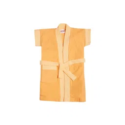 BUMZEE Boys Orange Solid Skin Friendly Bath Robe-picture-21