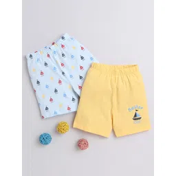 BUMZEE Boys Pack Of 2 Mid-Rise Cotton Shorts-picture-32