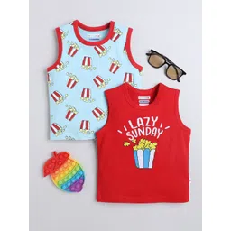 BUMZEE Boys Pack Of 2 Printed Cotton T-shirt-picture-35