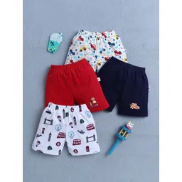 BUMZEE Boys Pack Of 4 Conversational Printed Regular Shorts-picture-22
