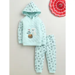 BUMZEE Boys Printed Hooded Sweatshirt With Joggers-picture-37