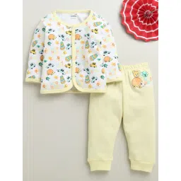 Bumzee Boys Yellow & White Cotton Printed Regular Fit Clothing Set-picture-33