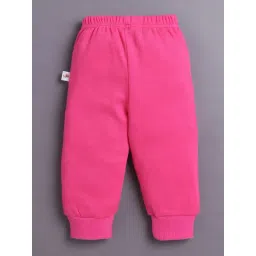 Bumzee Girls Baby Pink Cotton Printed Regular Fit T-Shirt with Joggers image 5