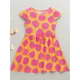 BUMZEE Girls Cap Sleeves Cotton Fit and Flare Dress-picture-47