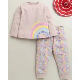 bumzee Girls Graphic Print T-Shirt & Pyjamas Set-picture-14