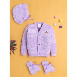 Bumzee Girls Lavender Regular Fit Sweater-picture-10