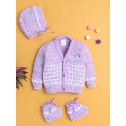 Bumzee Girls Lavender Regular Fit Sweater-picture-18