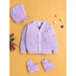 Bumzee Girls Lavender Regular Fit Sweater-picture-20