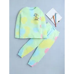 Bumzee Girls Multi Full Sleeves T-Shirt & Pyjama Set-picture-37