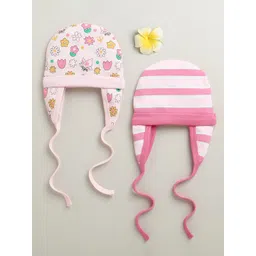 BUMZEE Girls Pack Of 2 Printed Beanie-picture-13