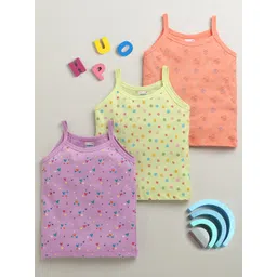 BUMZEE Girls Pack Of 3 Printed Cotton Slips-picture-17