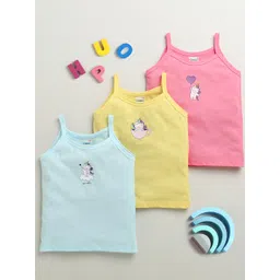 BUMZEE Girls Pack Of 3 Printed Cotton Slips-picture-25