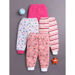 BUMZEE Girls Pack Of 4 Printed Cotton Jogger-picture-18
