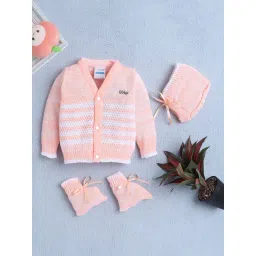 Bumzee Girls Peach Regular Fit Sweater-picture-24