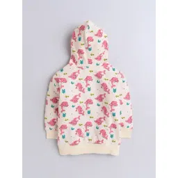 Bumzee Girls Pink Cotton Printed Sweatshirt image 2