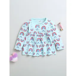 BUMZEE Girls Printed Fit and Flare Dress-picture-33